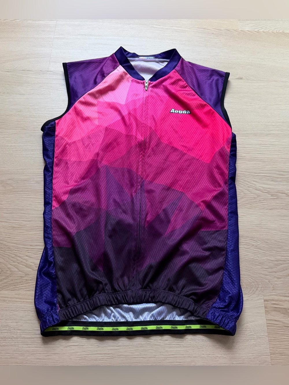 Aogda Cycling Jerseys Women Bike Shirts Team Biking Purple Pink Size XL
